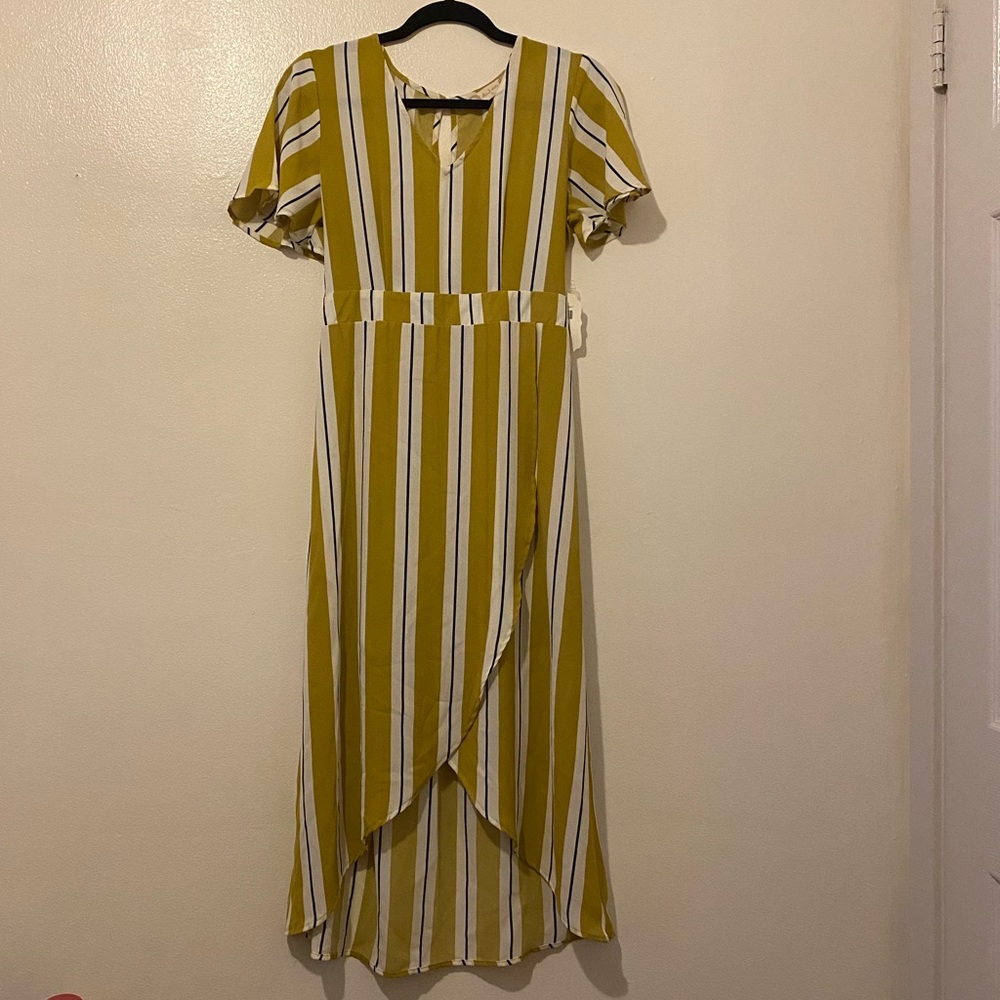 Mustard Stripped Dress